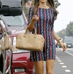 Juicy Couture Women's Regal English Snaffle Equestrian Nautical Silk Dress Y2K S